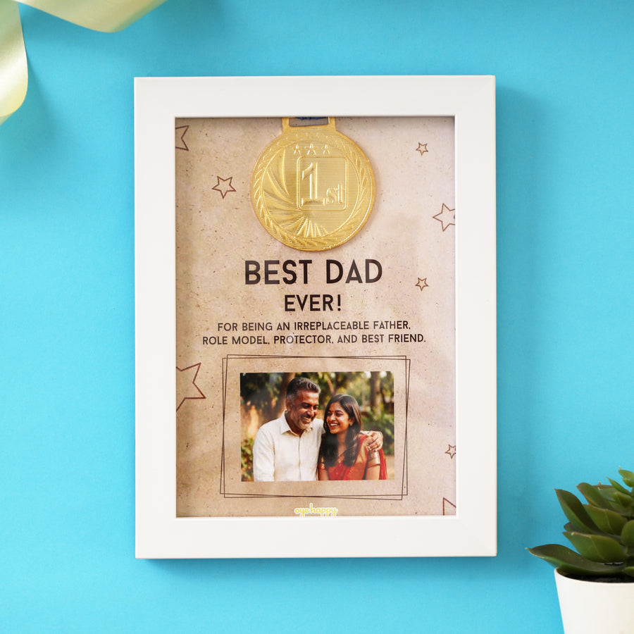 Best Dad Custom Medal Frame