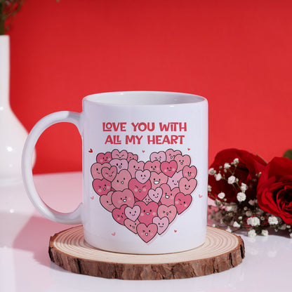 Love You With All My Hearts Mug