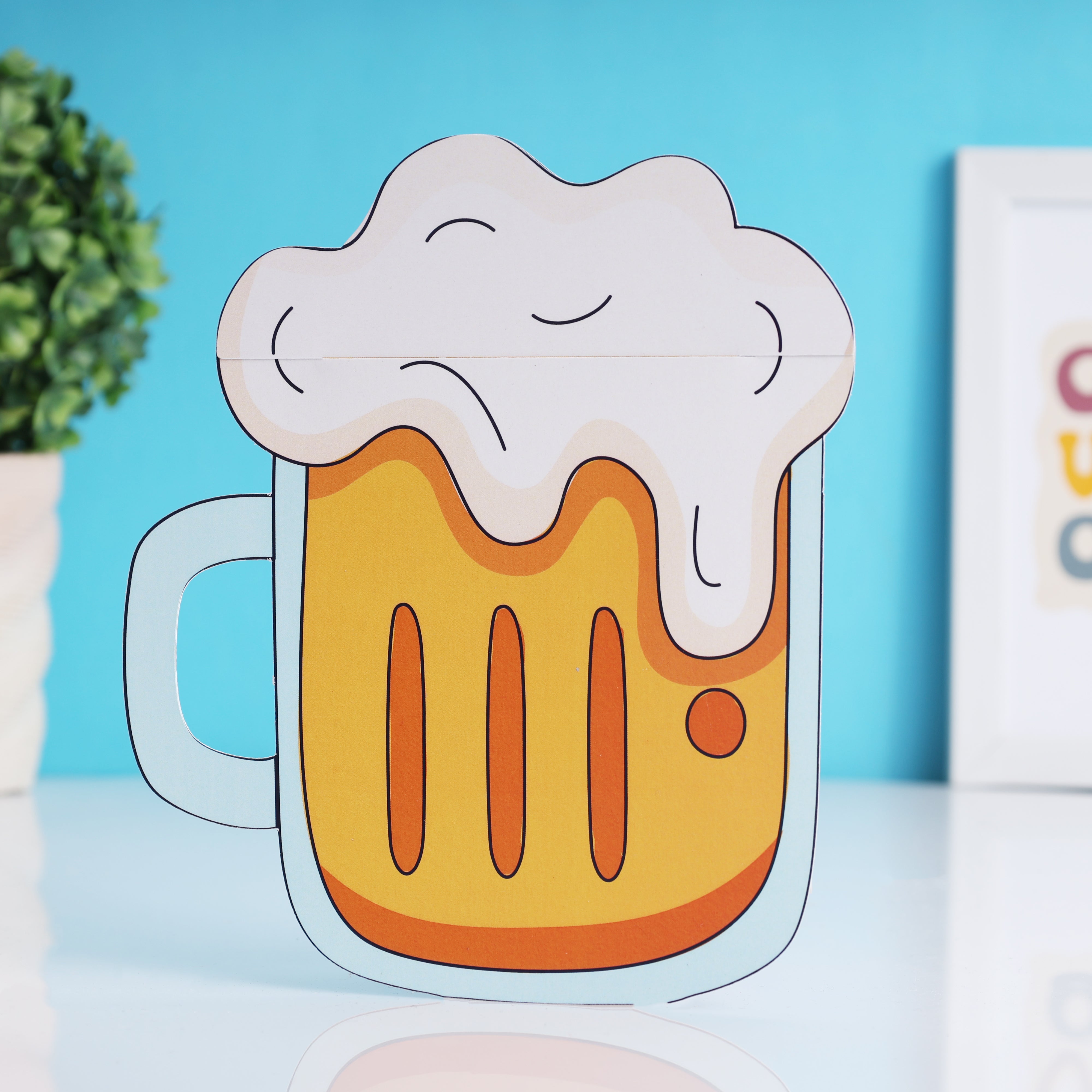 Pull Beer Mug Card