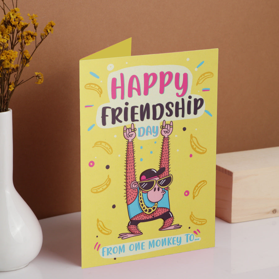 Friendship Monkey Card