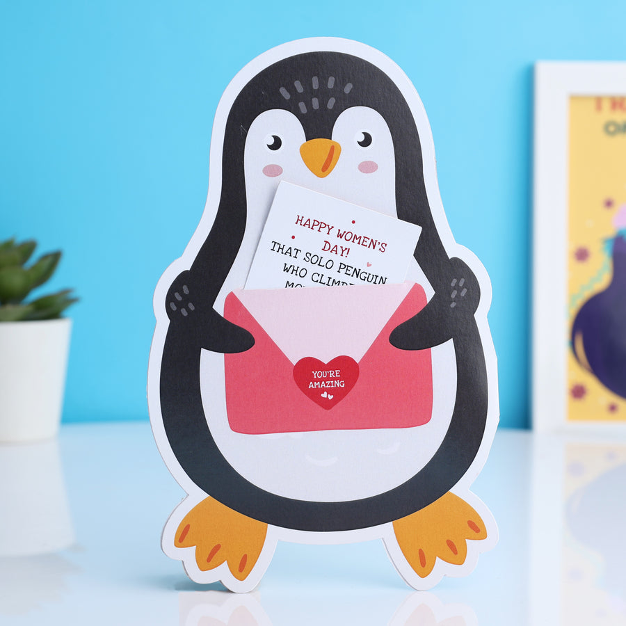 Penguin Cutout Card