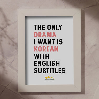 Korean Drama Fan Frame