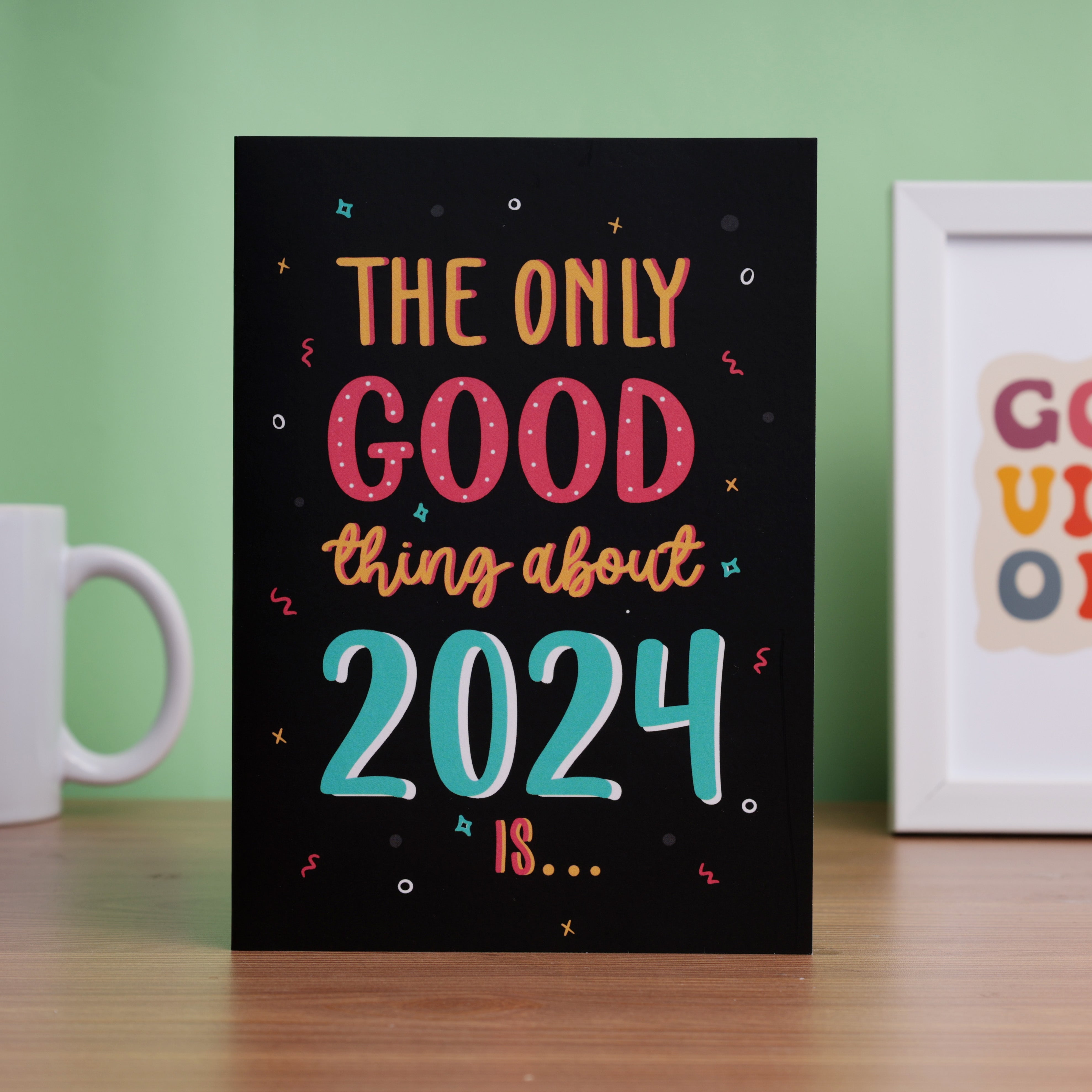 New Year Mirror Card