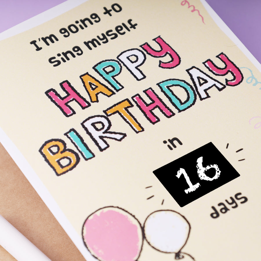 Birthday Countdown Card