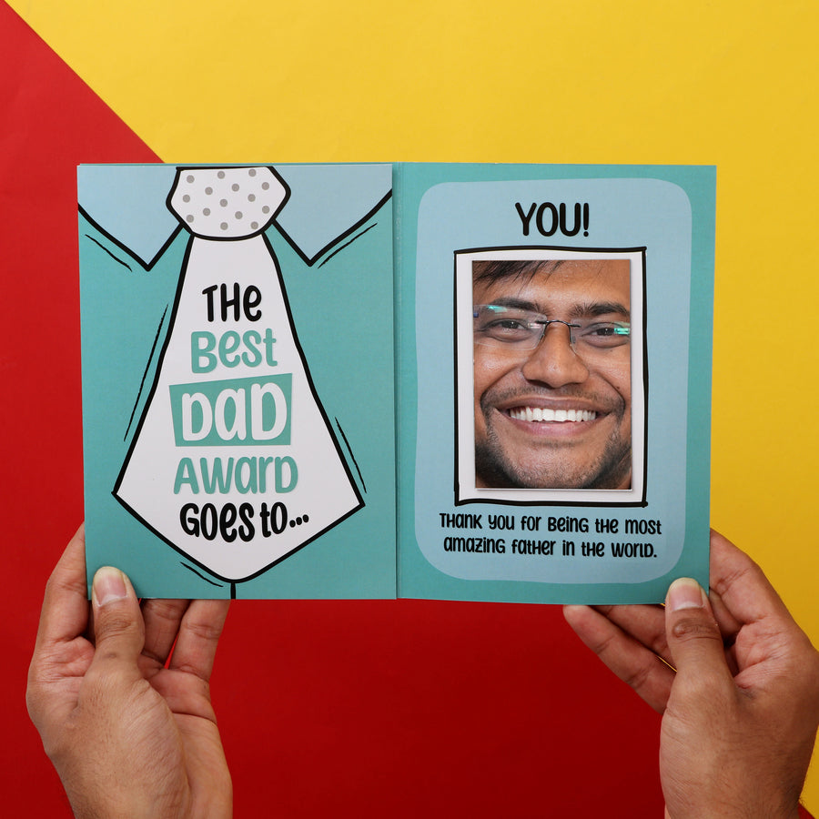 No.1 Dad Mirror Card Combo