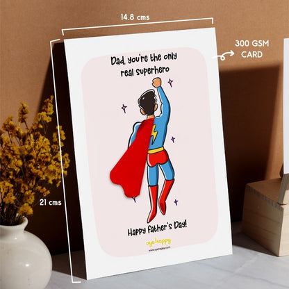 Superdad Cape Card - Father's Day Edition