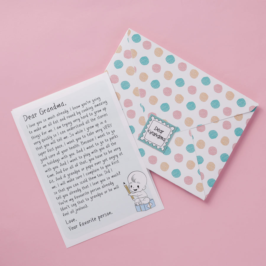 Letter from Baby to family