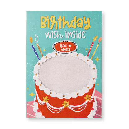 Birthday Hidden Message Fire Card
