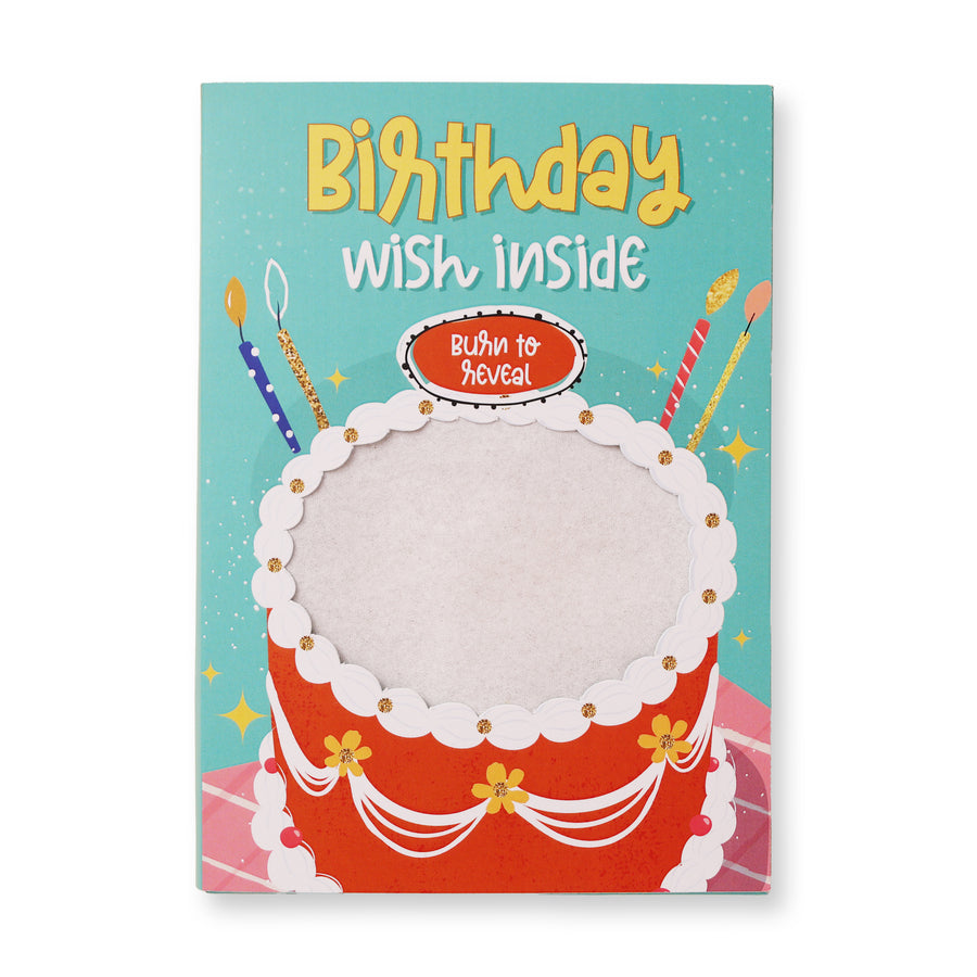 Birthday Hidden Message Fire Card