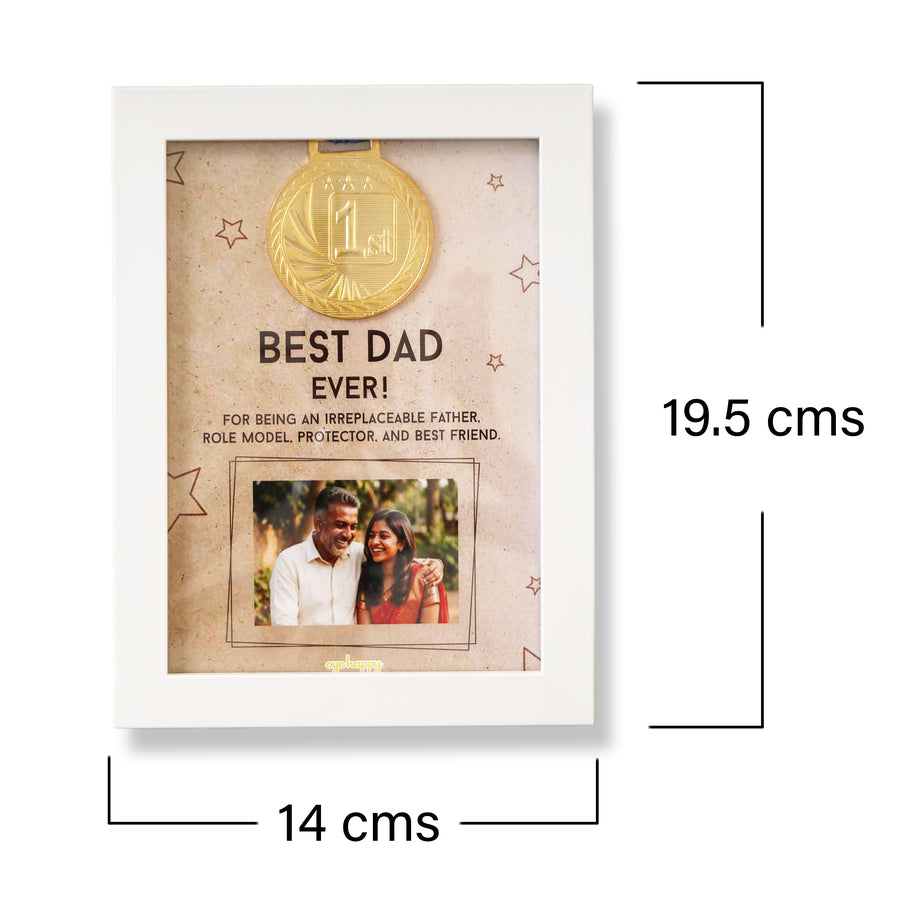 Best Dad Custom Medal Frame
