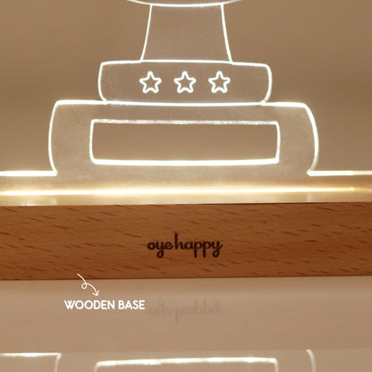 LED Women's Day Trophy
