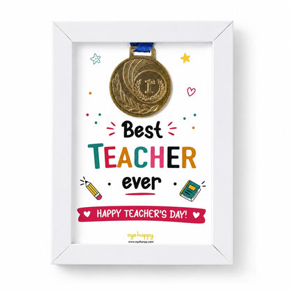 Best Teacher Medal Frame