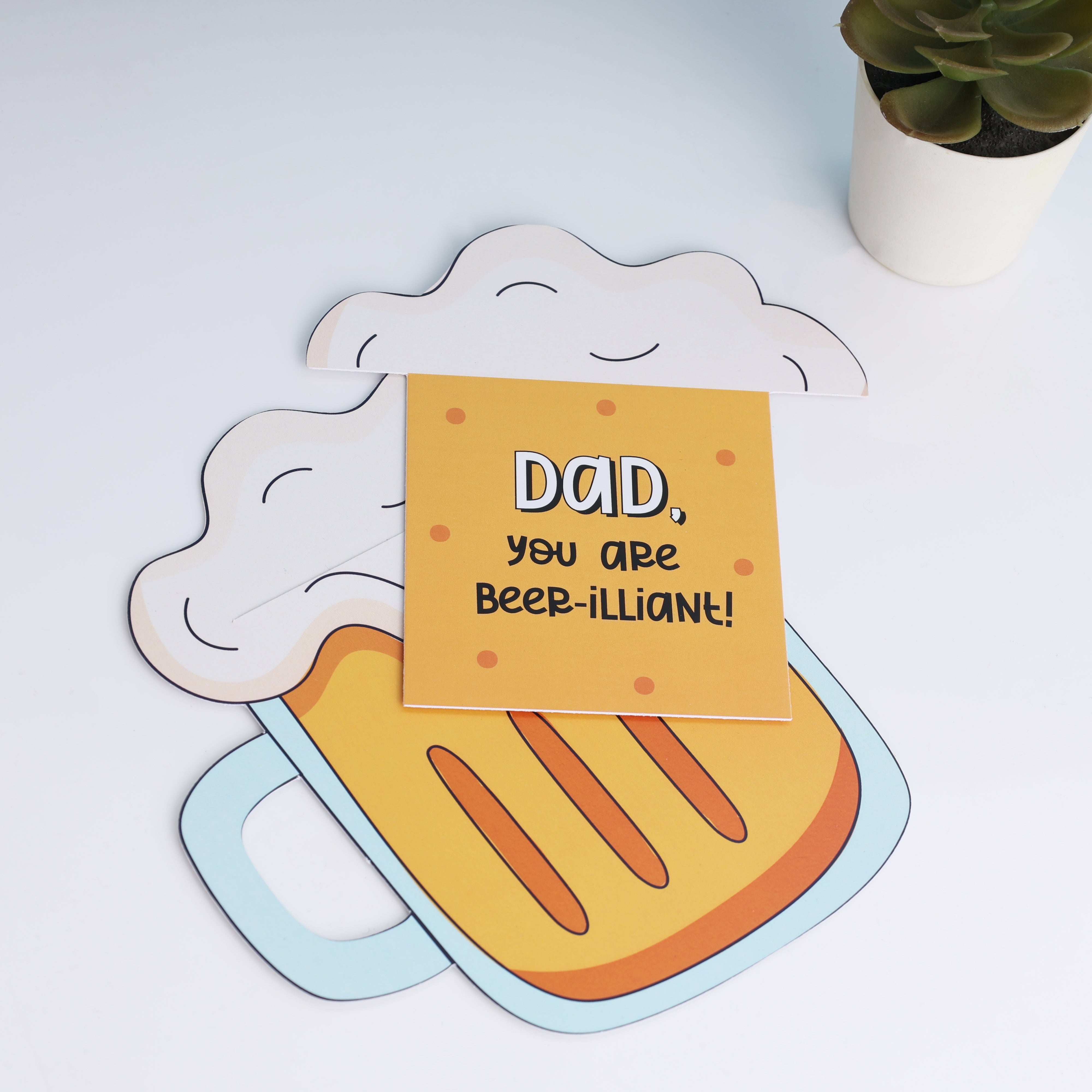 Pull Beer Mug Card