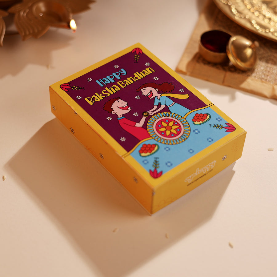 Bhaiya-Bhabhi Rakhi-Red  (Set of 10)