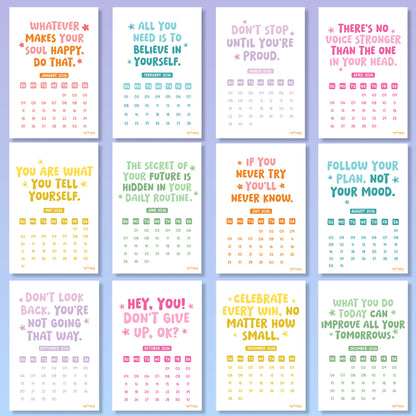 Positive Vibes Calendar - Set of 3