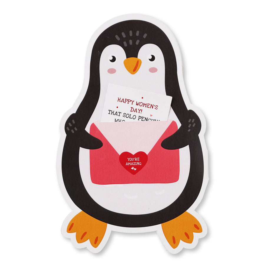 Penguin Cutout Card