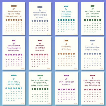 Affirmation Calendar - Set of 20