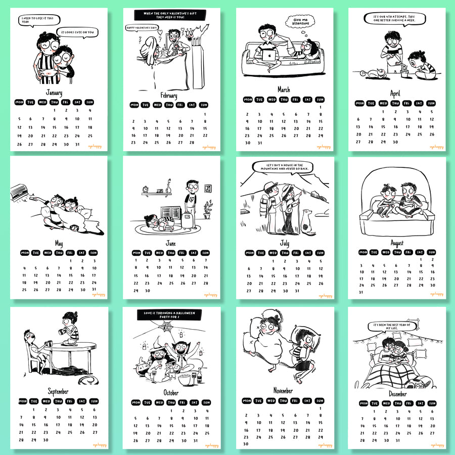 Couples Adventure Calendar - Set of 3