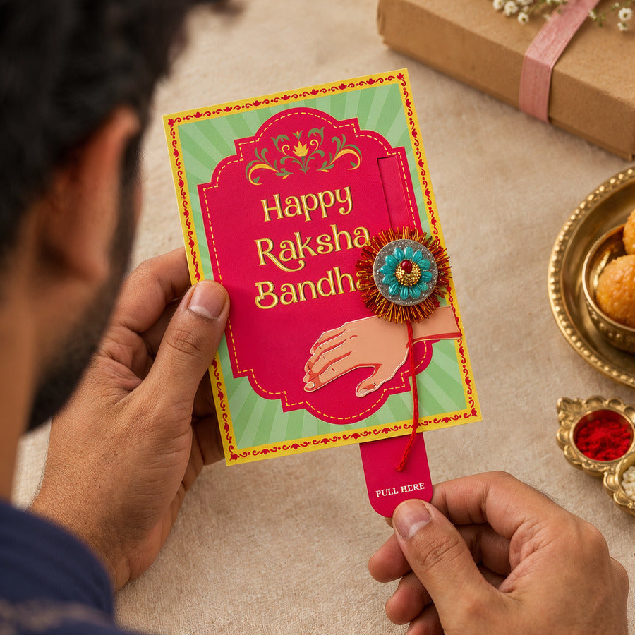 Rakhi Sliding Card