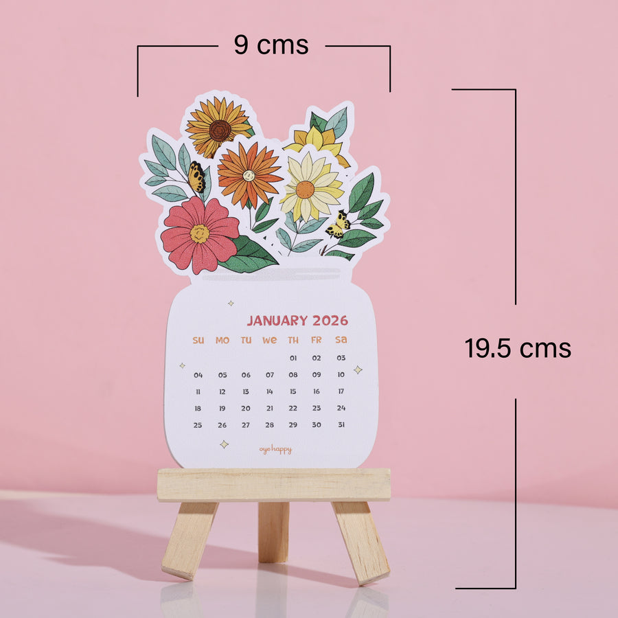 Flower Bouquet Calendar Combo