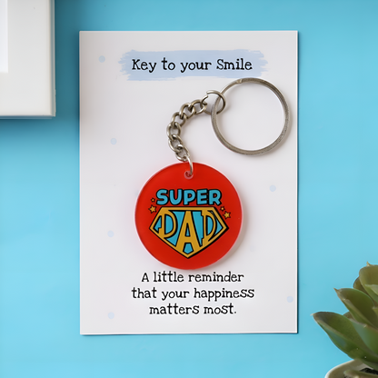 Super Dad Keychain