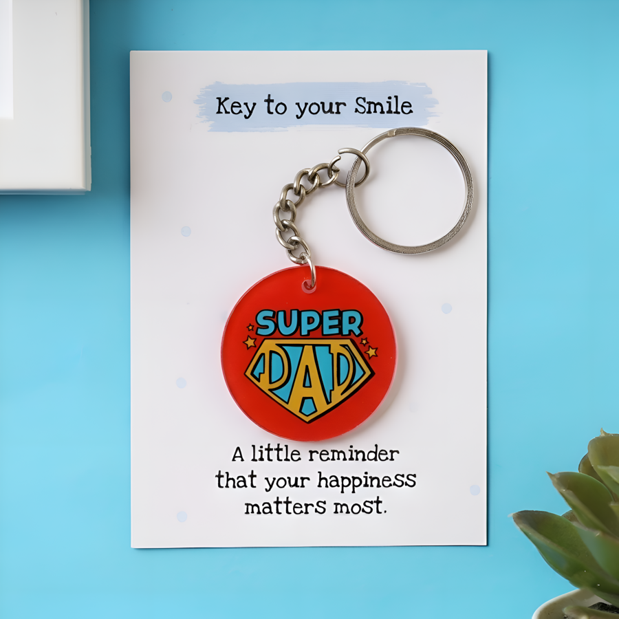 Super Dad Keychain