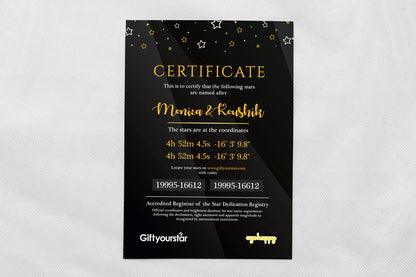 Stars for Couples - A3 With Glass (29.72 x 41.91 cm)