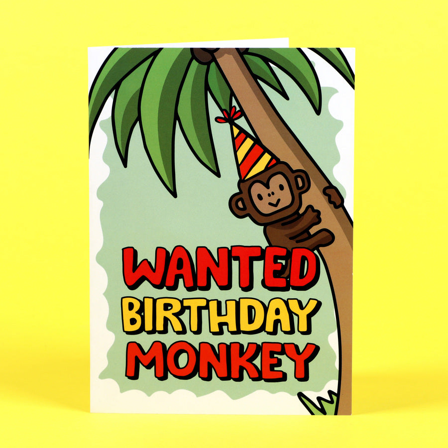 Birthday Monkey Card