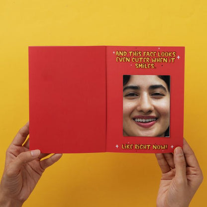 Cute Person Mirror Card
