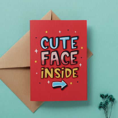 Cute Person Mirror Card