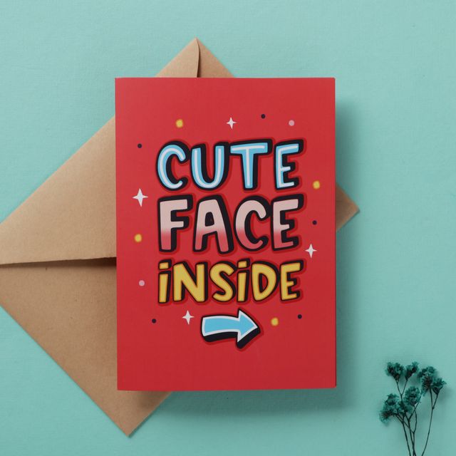 Cute Person Mirror Card