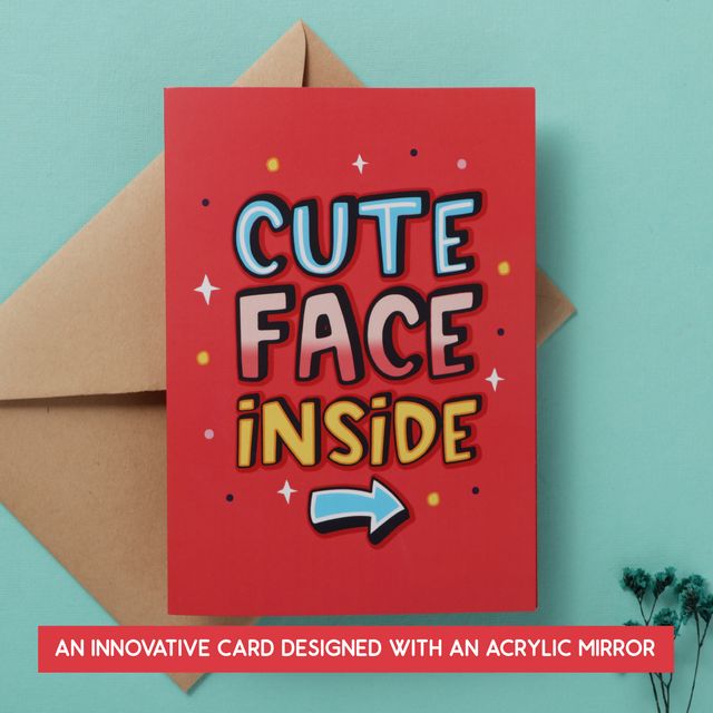 Cute Person Mirror Card