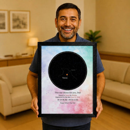 Star For Dad (with acrylic glass)
