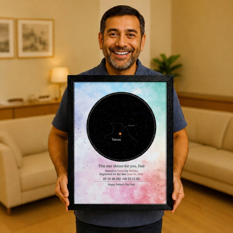 Star For Dad  - A3 (29.72 x 41.91 cm)