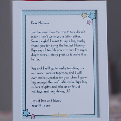 Letter for New Moms ( Frame )