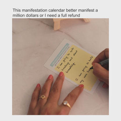 Manifestation calendar