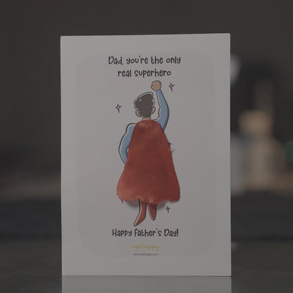 Superdad Cape Card - Father's Day Edition