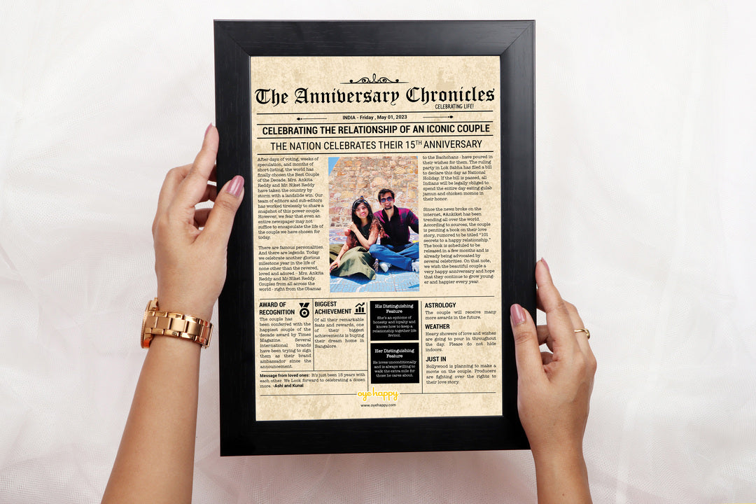 Anniversary Chronicles  - A3 With Glass (29.72 x 41.91 cm)