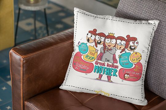 Great Indian Mom & Dad Cushions