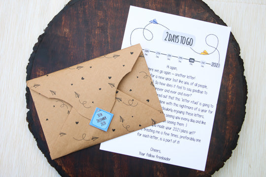 2021 Countdown Letters