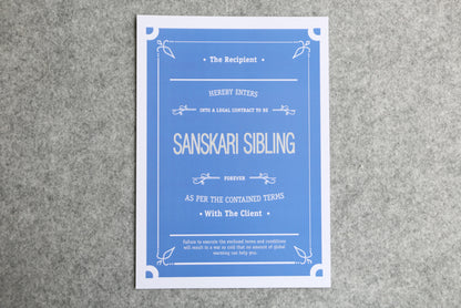 Sanskari Sibling Contract