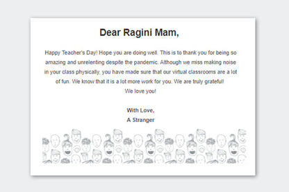 Letters for Teachers