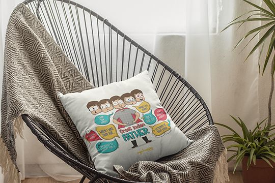 Great Indian Father Cushion