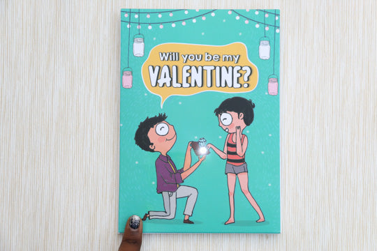 Proposal greeting card with LED