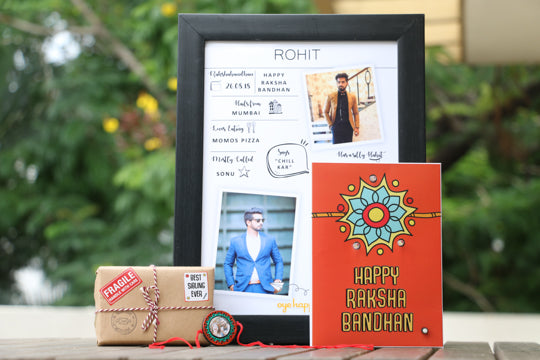 Customised rakhi gift hamper for brother