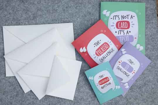Valentines day card in a card gift for boyfriend